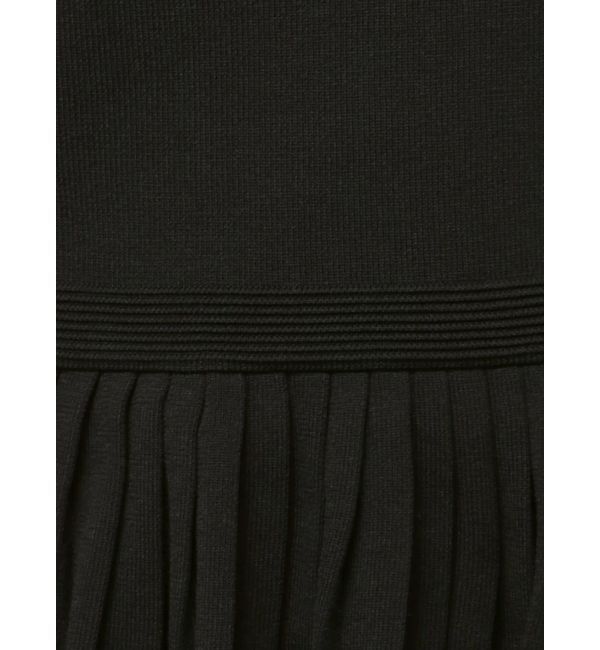 MERCURYDUO「襟付きミニニットワンピース」|ワンピース|