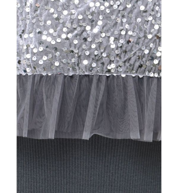 MERCURYDUO「スパンコールビスチェセットニットワンピース」|ワンピース|