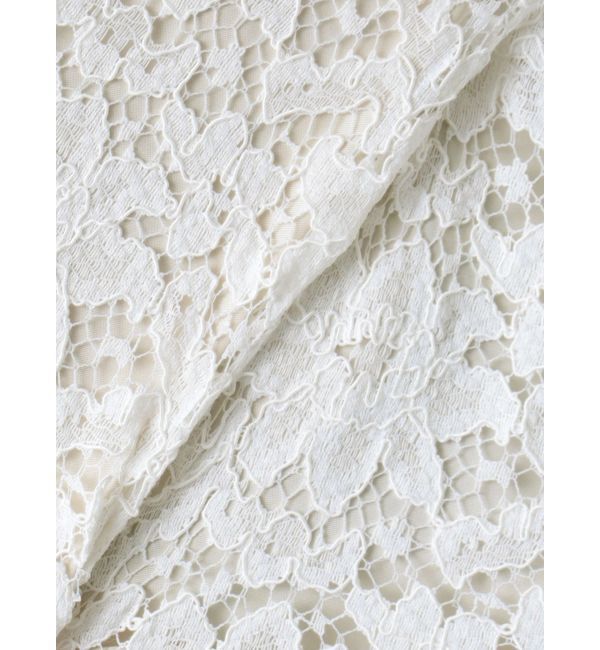 MERCURYDUO「異素材切替ラッフルレースワンピース」|ワンピース|