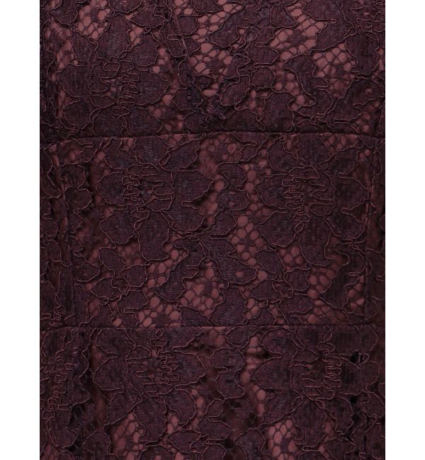 MERCURYDUO「異素材切替ラッフルレースワンピース」|ワンピース|