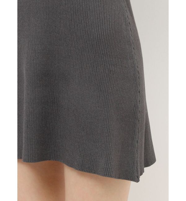 MERCURYDUO「レイヤード風ドッキングミドルニットワンピース」|ワンピース|