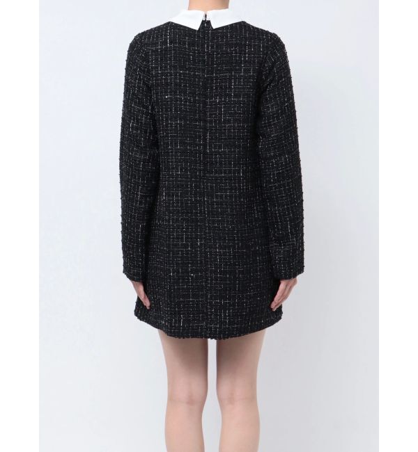 MERCURYDUO「襟付きフロントフリルミニワンピース」|ワンピース|