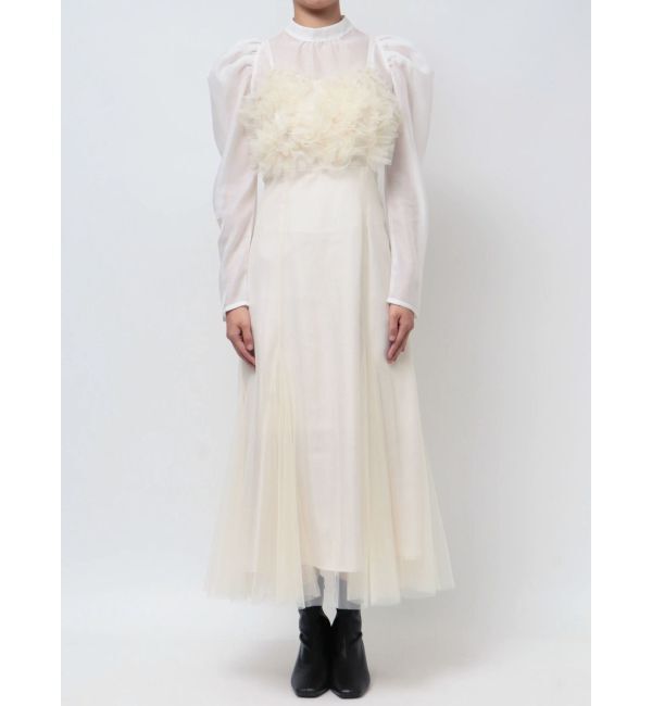 MERCURYDUO「チュールキャミワンピースxブラウスセット」|ワンピース|