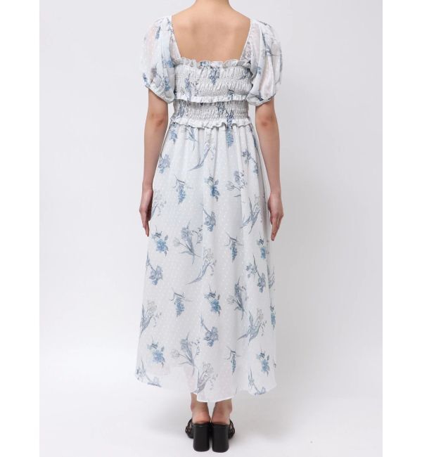 MERCURYDUO「ボタニカルフラワー2WAYシャーリングワンピース」|ワンピース|