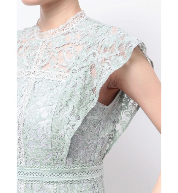 MERCURYDUO「レースハイネックワンピース」|ワンピース|