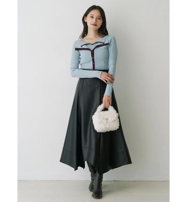 MERCURYDUO「ハンカチヘムフレアスカート」|スカート|