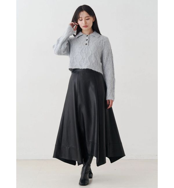 MERCURYDUO「ハンカチヘムフレアスカート」|スカート|
