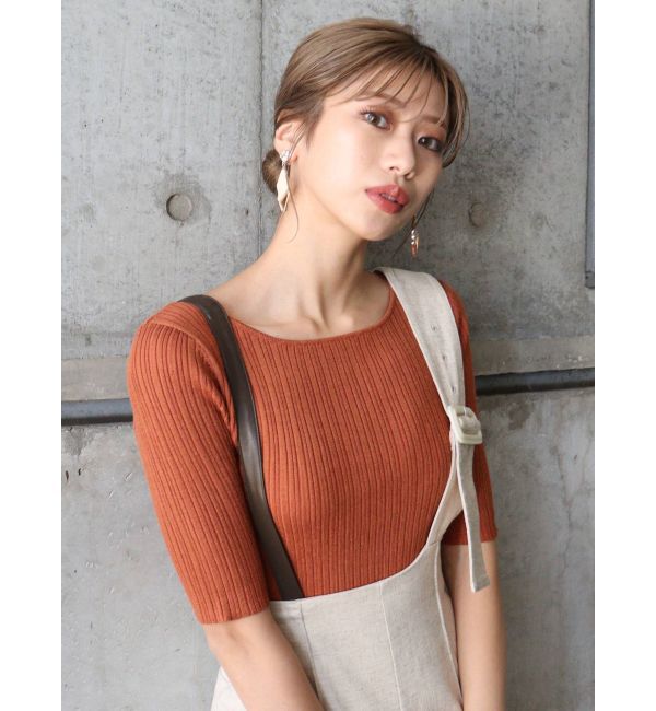 MURUA「ディープバックオープンデザインニット」|ニット・セーター|