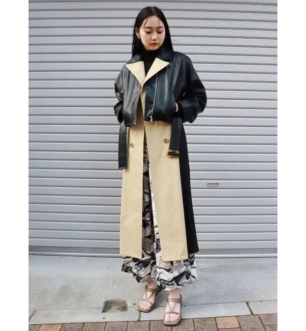 MURUA「レイヤードライダーストレンチコート」|トレンチコート|
