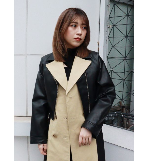 MURUA「レイヤードライダーストレンチコート」|トレンチコート|