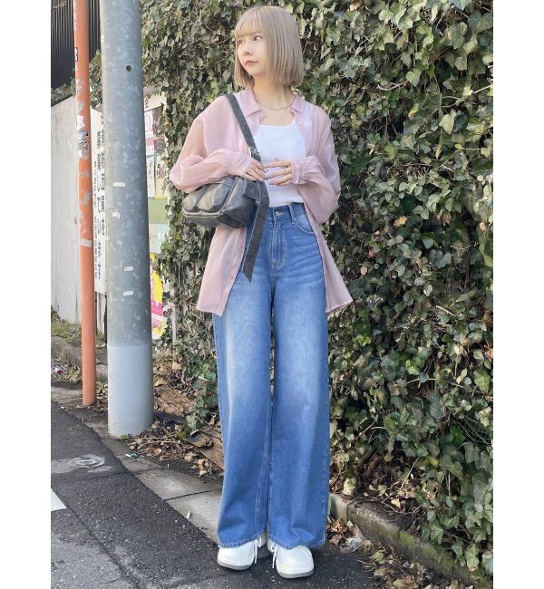 MURUA「シアーシャイニーボリュームスリーブシャツ」|シャツ・ブラウス|