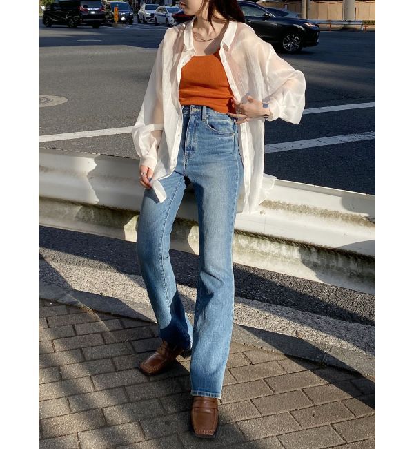 MURUA「シアーシャイニーボリュームスリーブシャツ」|シャツ・ブラウス|