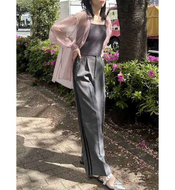 MURUA「シアーシャイニーボリュームスリーブシャツ」|シャツ・ブラウス|