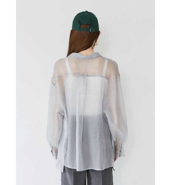 MURUA「シアーシャイニーボリュームスリーブシャツ」|シャツ・ブラウス|