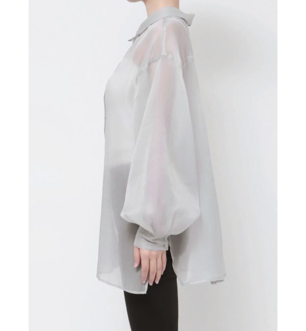 MURUA「シアーシャイニーボリュームスリーブシャツ」|シャツ・ブラウス|