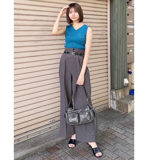 MURUA「付け衿2WAYリブニット」|ニット・セーター|