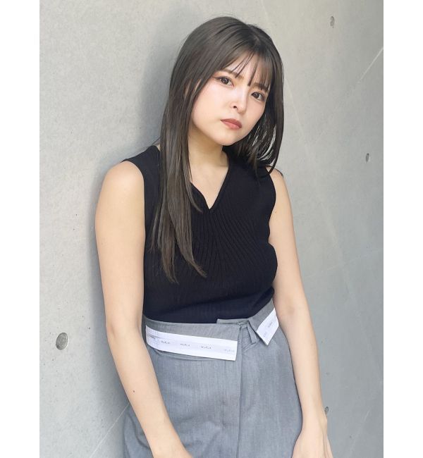 MURUA「付け衿2WAYリブニット」|ニット・セーター|