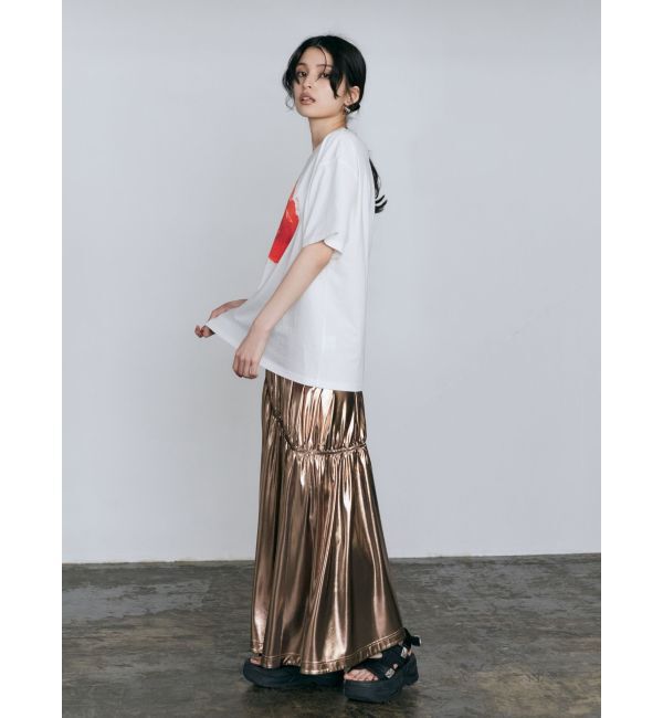 MURUA「Poppy flower Tシャツ【WEB限定】」|Tシャツ・カットソー|