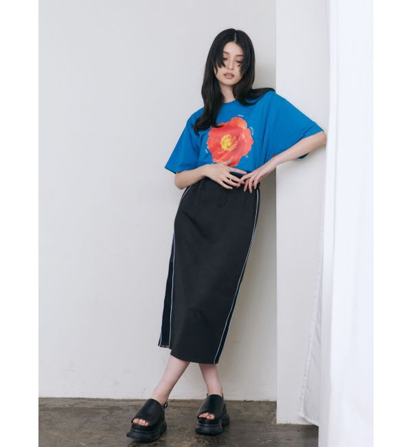 MURUA「Poppy flower Tシャツ【WEB限定】」|Tシャツ・カットソー|