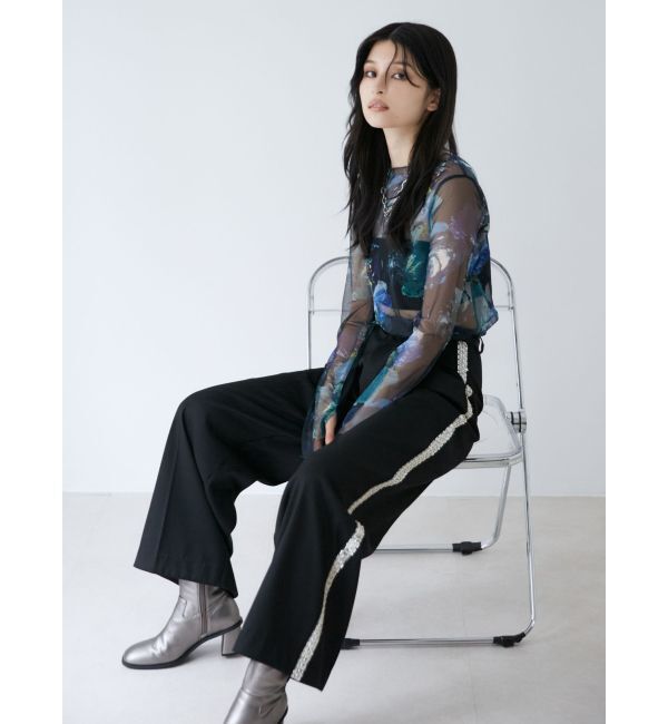 MURUA「ペイントチュールトップス【WEB限定】」|Tシャツ・カットソー|