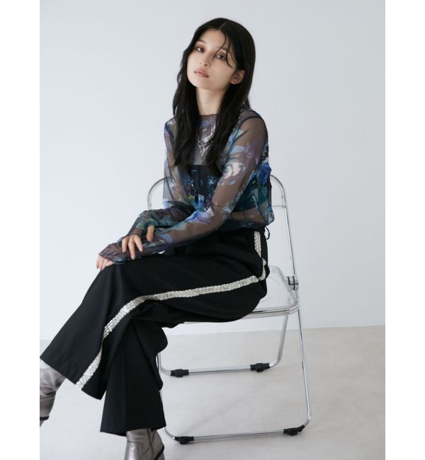 MURUA「ペイントチュールトップス【WEB限定】」|Tシャツ・カットソー|