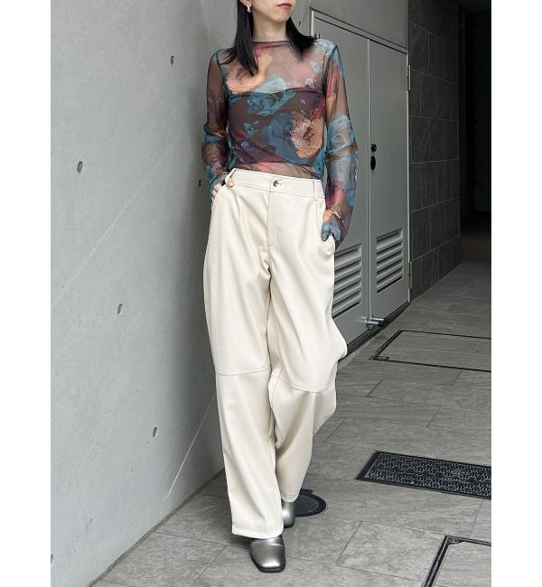 MURUA「ペイントチュールトップス【WEB限定】」|Tシャツ・カットソー|