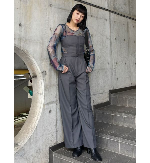 MURUA「ペイントチュールトップス【WEB限定】」|Tシャツ・カットソー|