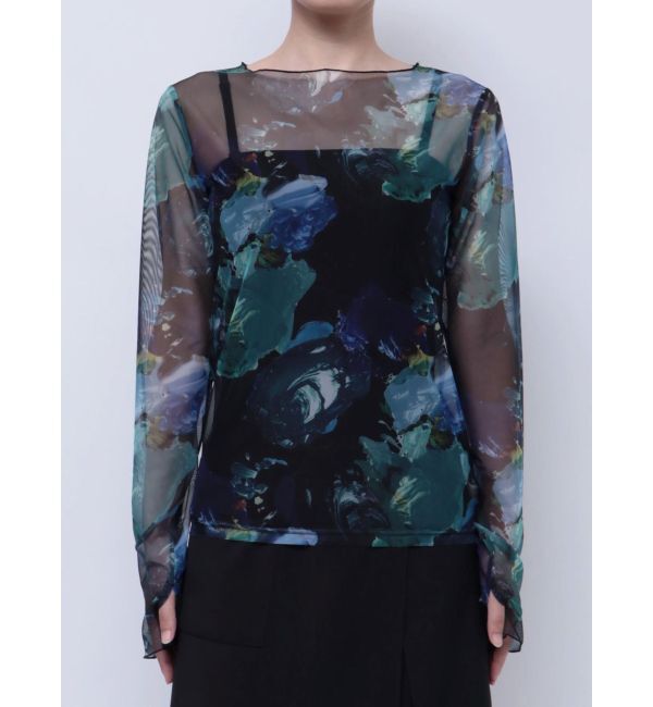 MURUA「ペイントチュールトップス【WEB限定】」|Tシャツ・カットソー|