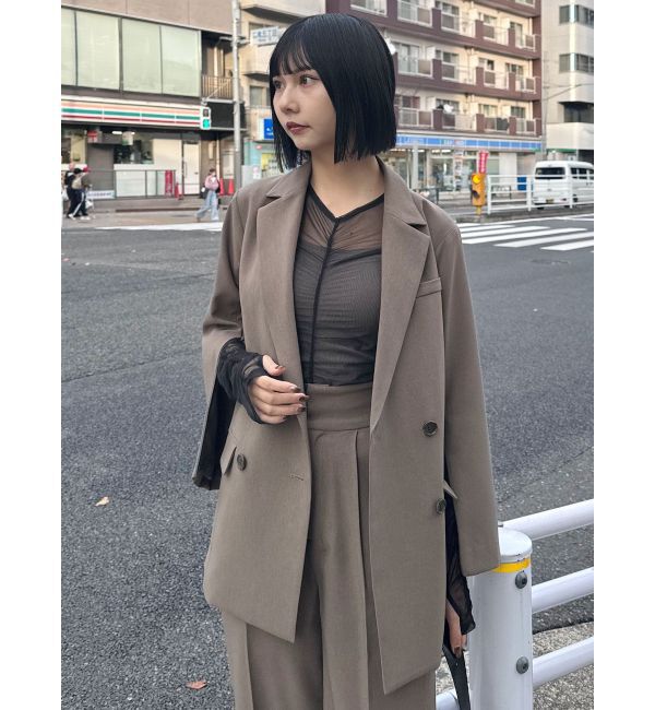 MURUA「オープンスリーブテーラードジャケット【セットアップ着用可】」|テーラードジャケット|