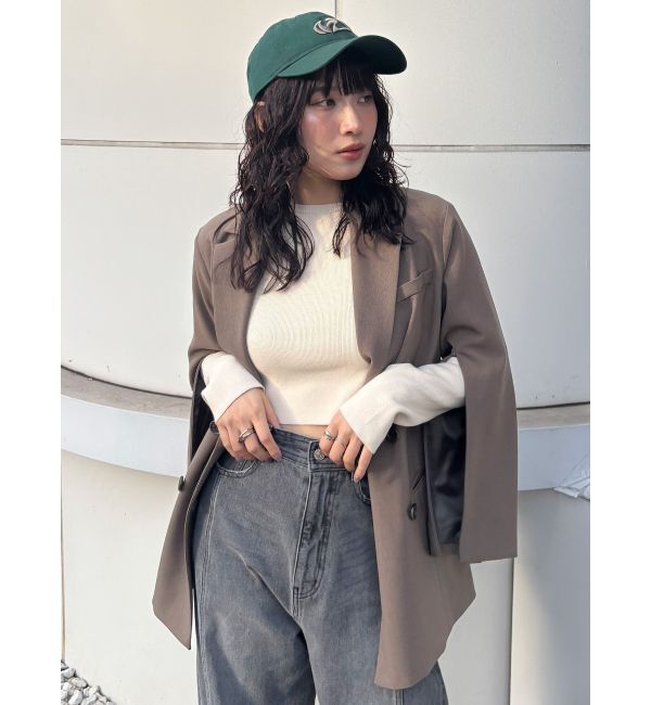 MURUA「オープンスリーブテーラードジャケット【セットアップ着用可】」|テーラードジャケット|