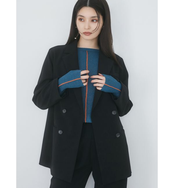 MURUA「オープンスリーブテーラードジャケット【セットアップ着用可】」|テーラードジャケット|ブラック