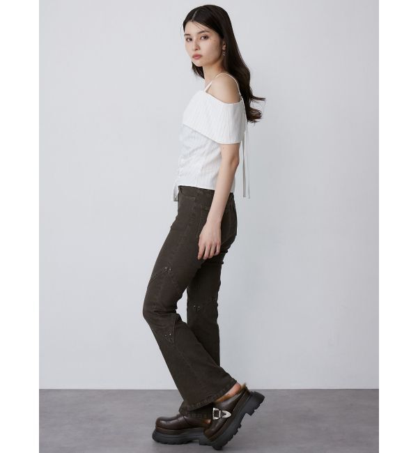 MURUA「インナーファーベルテッドクロッグス」|スリッポン|