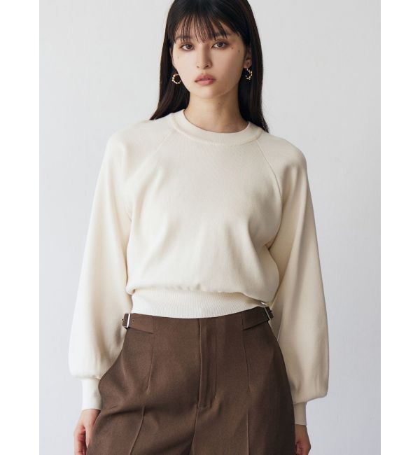 MURUA「ボリュームスリーブニット」|ニット・セーター|アイボリー