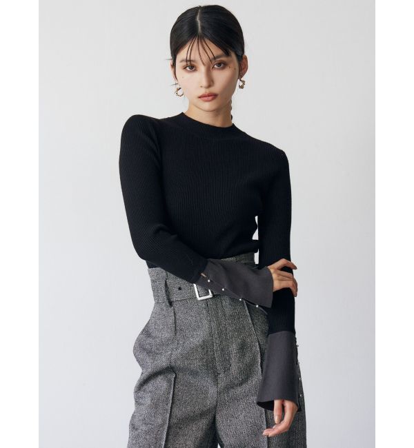 MURUA「フレアスリーブアクセントニット」|ニット・セーター|