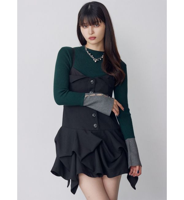 MURUA「フレアスリーブアクセントニット」|ニット・セーター|