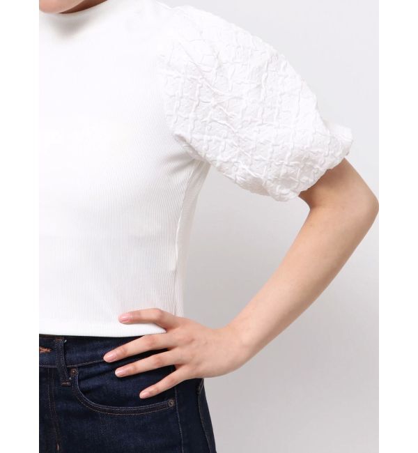 MURUA「テレコドッキングジャガードトップス」|Tシャツ・カットソー|