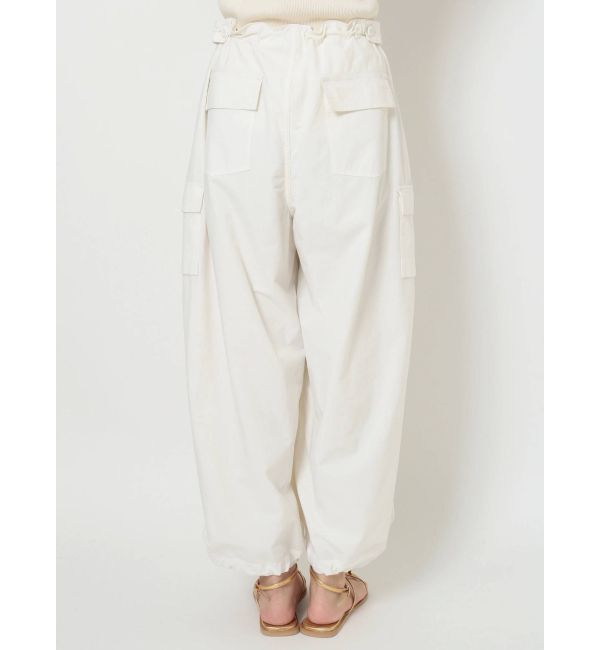 Ungrid「ナイロン混ミリタリールーズパンツ」|カーゴ|