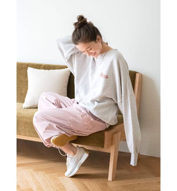 Ungrid「ナイロン混ミリタリールーズパンツ」|カーゴ|