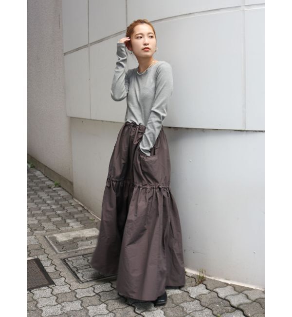 Ungrid「ドッキングギャザーワンピース」|ワンピース|