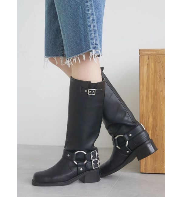 Ungrid「エンジニアロングブーツ」|ロングブーツ|