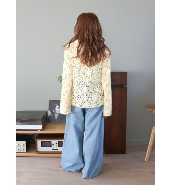 Ungrid「ウエストタックカーブデニム」|デニム|