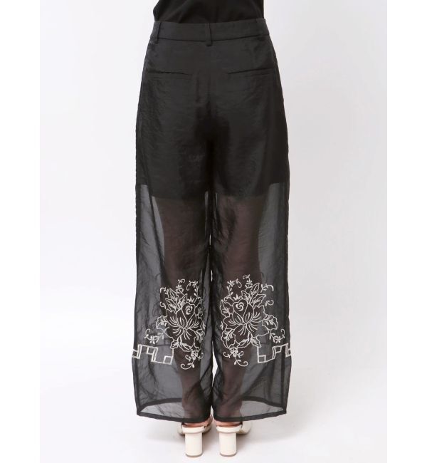 Ungrid「【Htage】エンブロイダリーシアータックパンツ」|その他|