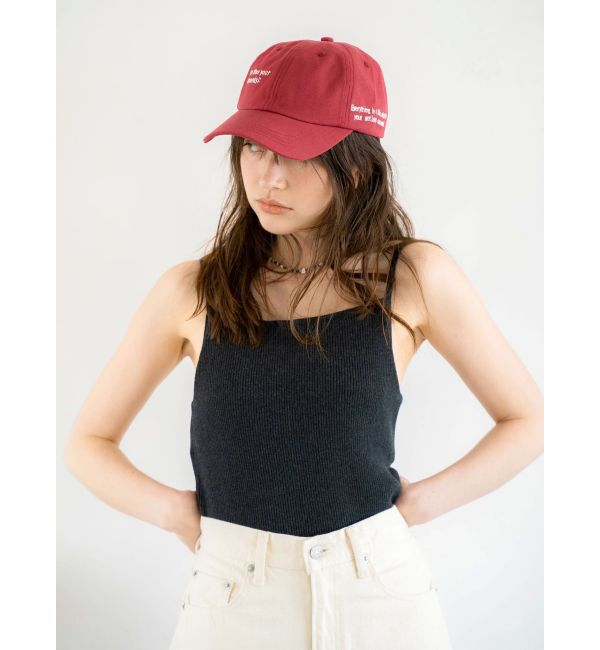 Ungrid「スクエアネックニットキャミ」|キャミソール|チャコールグレー