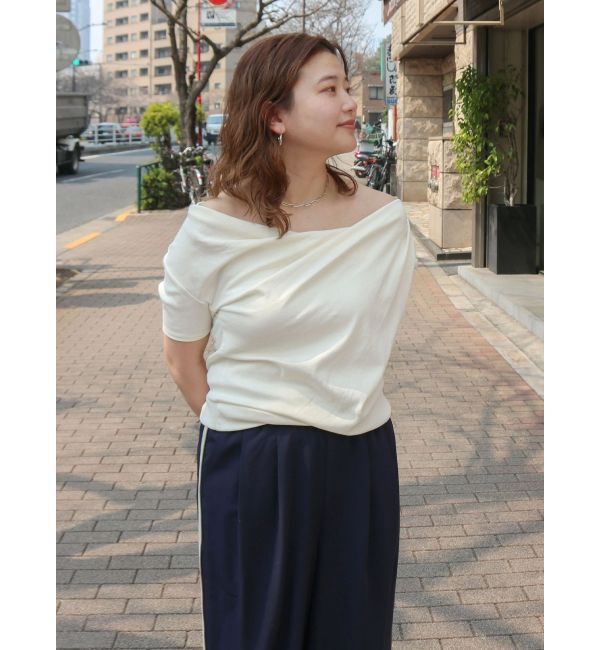 Ungrid「タックデザインオフショルTee」|Tシャツ・カットソー|
