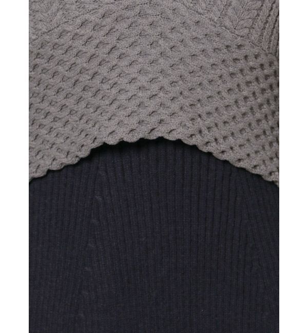 LAGUNAMOON「ベストレイヤードパターンニットワンピース」|ワンピース|