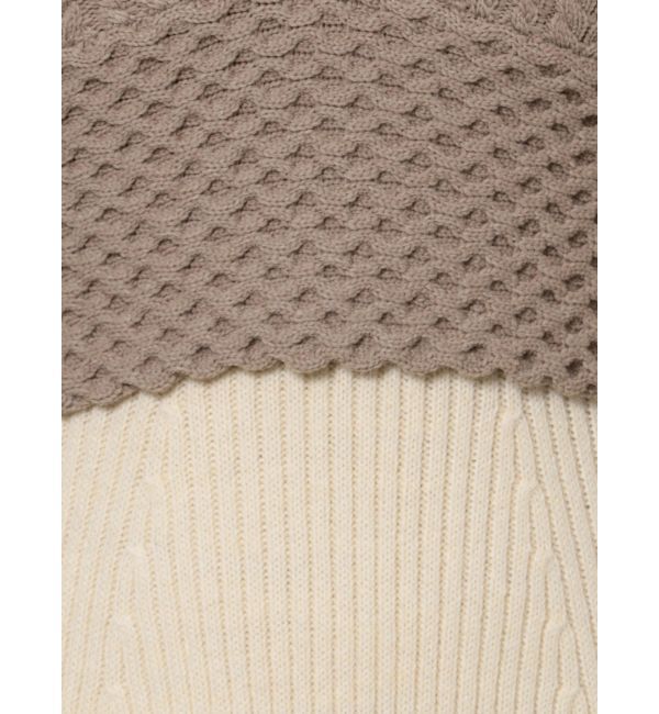 LAGUNAMOON「ベストレイヤードパターンニットワンピース」|ワンピース|