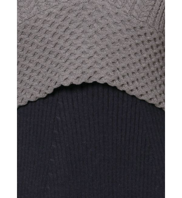 LAGUNAMOON「ベストレイヤードパターンニットワンピース」|ワンピース|