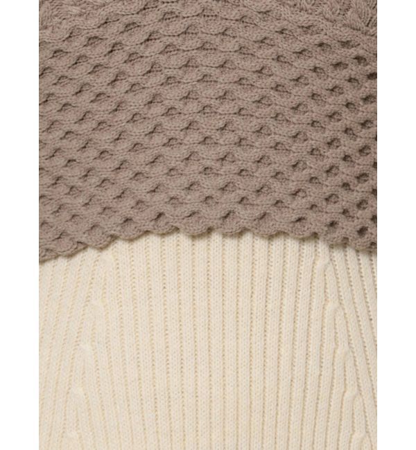 LAGUNAMOON「ベストレイヤードパターンニットワンピース」|ワンピース|