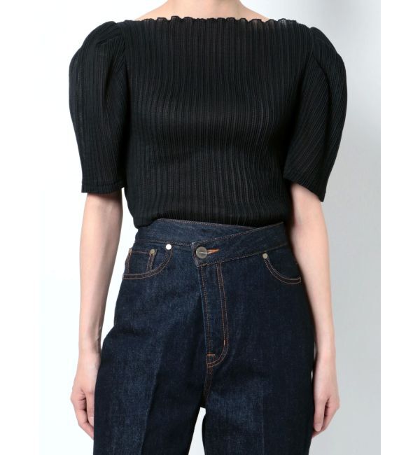 LAGUNAMOON「タックスリーブプリーツトップス」|Tシャツ・カットソー|