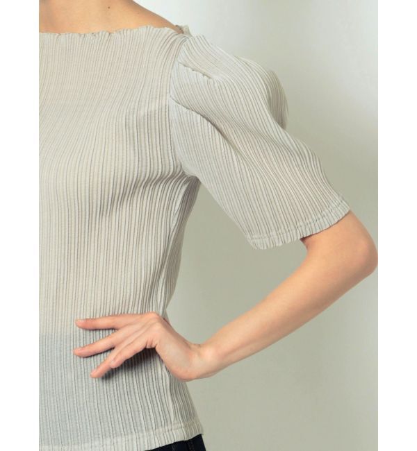 LAGUNAMOON「タックスリーブプリーツトップス」|Tシャツ・カットソー|